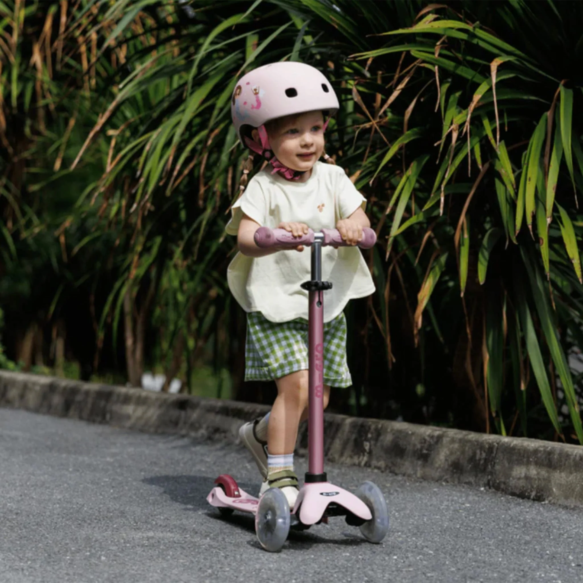 Trottinette Mini Rock&go LED - Dusty Rose - Image 12