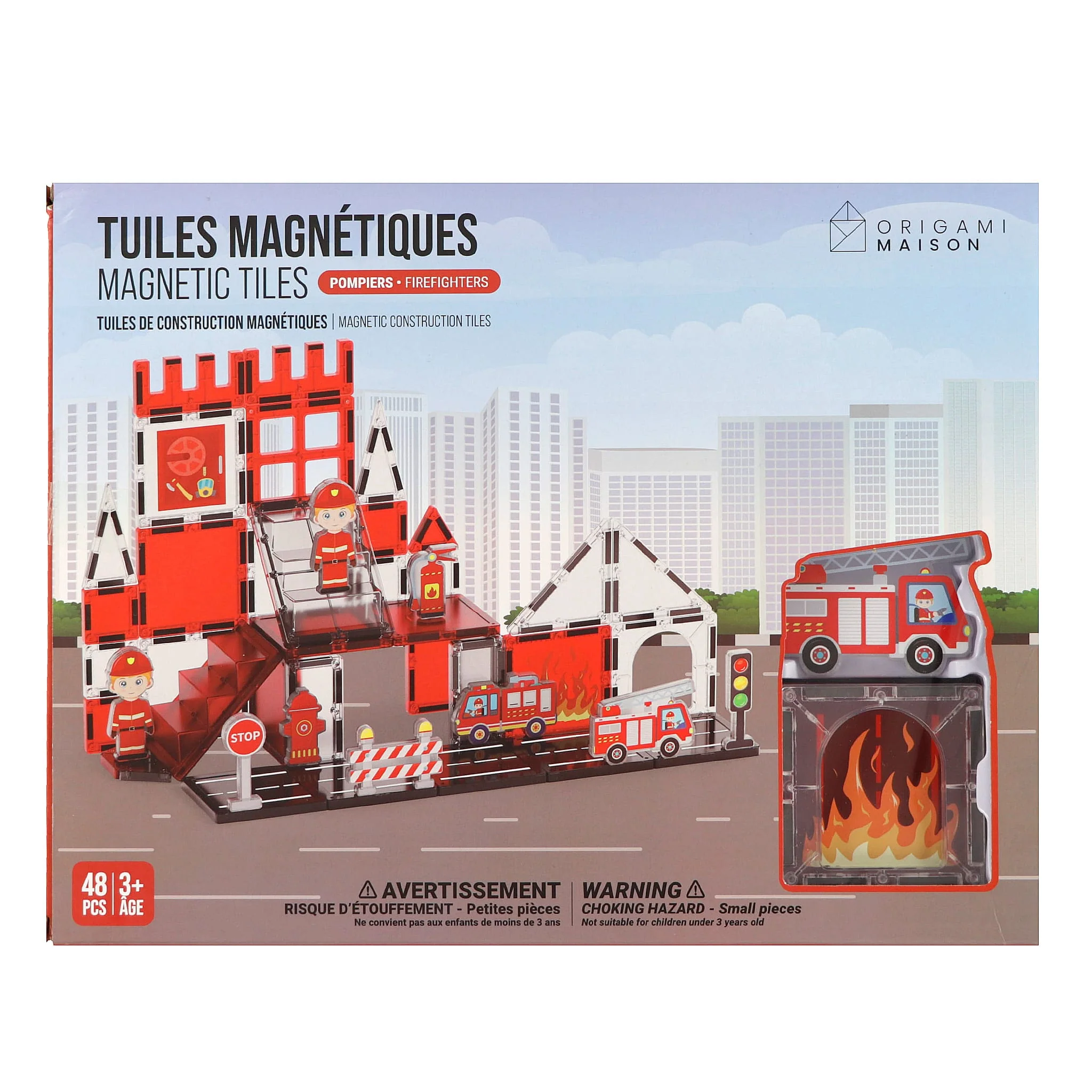 Tuiles Magnétiques - Pompier