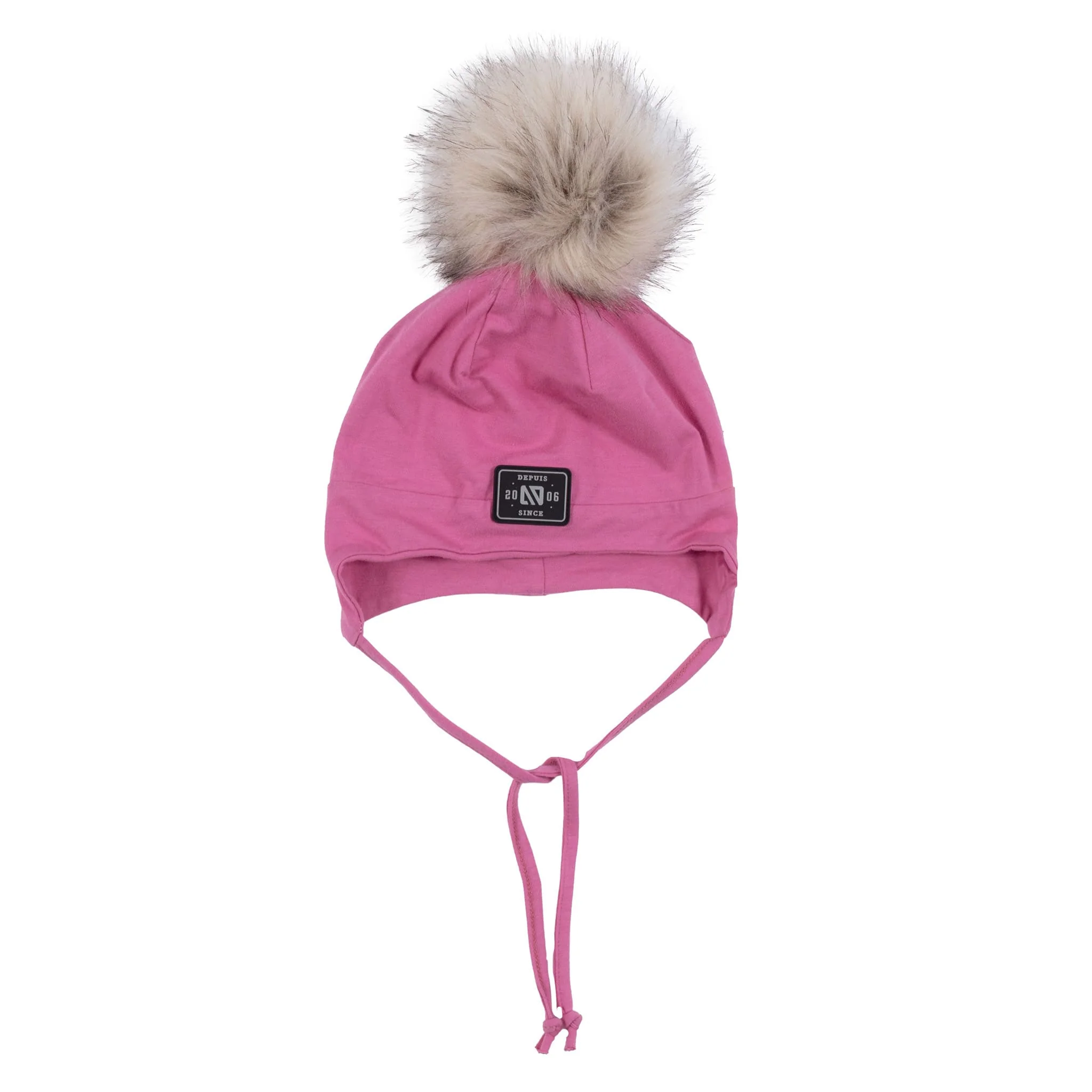 Tuque Doublée Rose 12-24mois