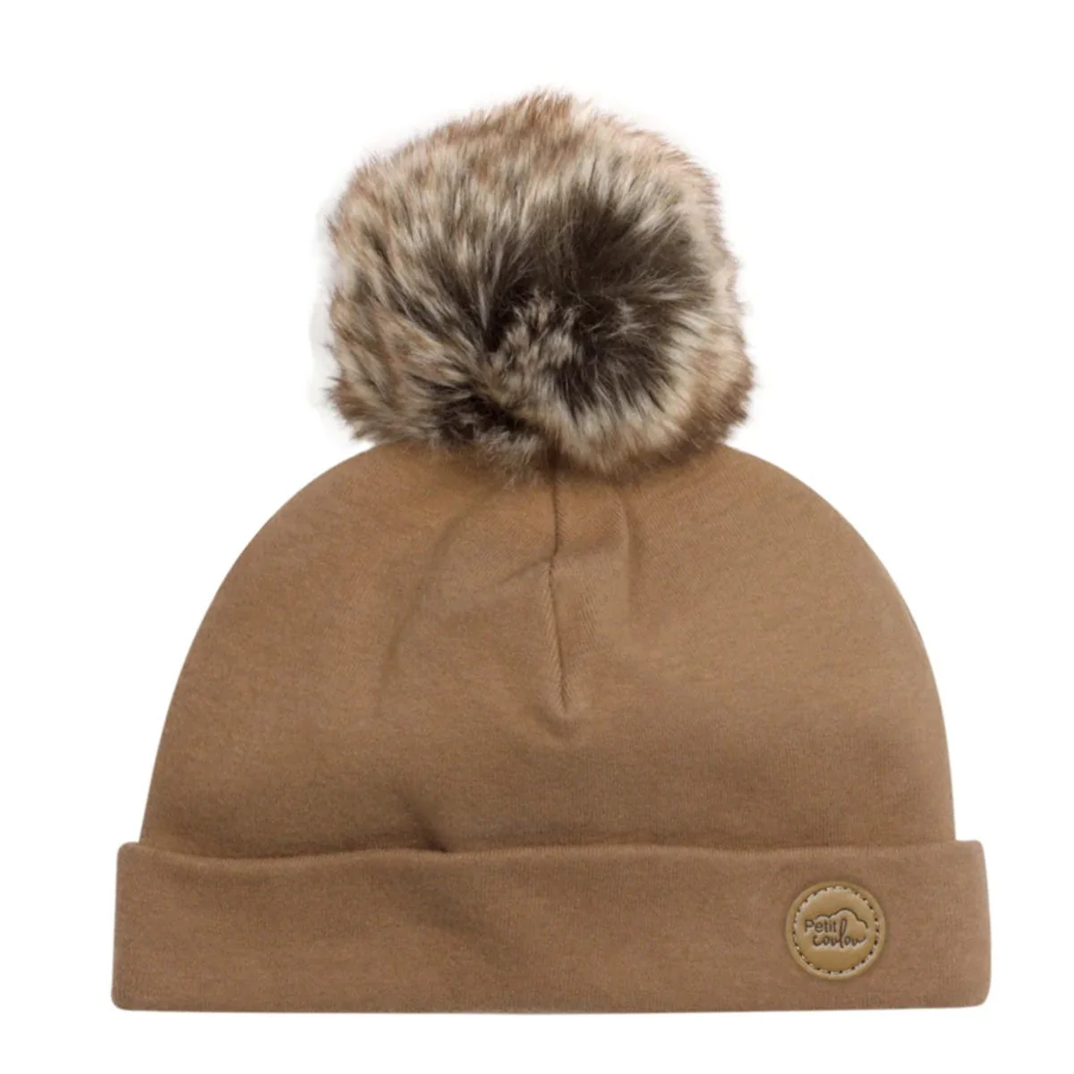 Tuque Pompon 0-6mois - Moka