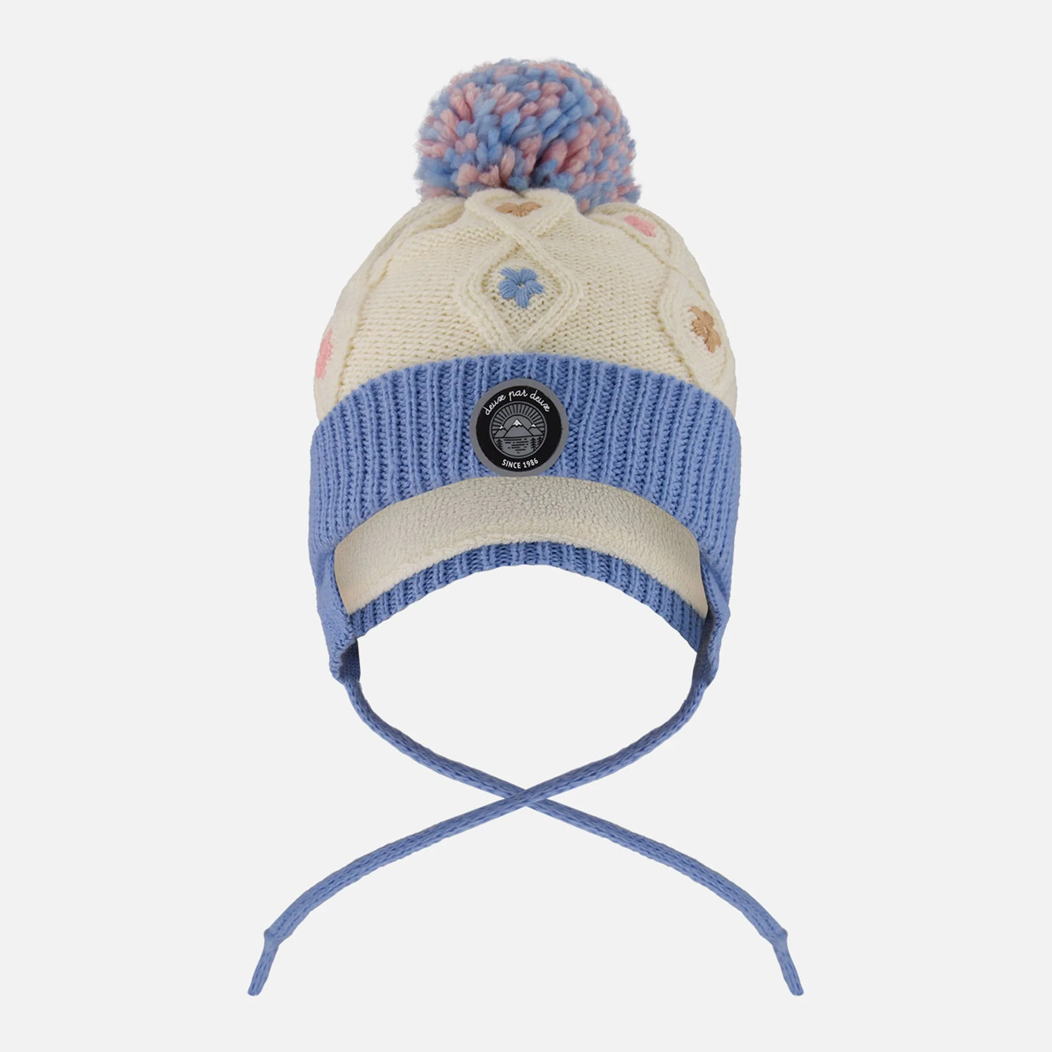 Tuque Tricot Fleurs 6-24mois