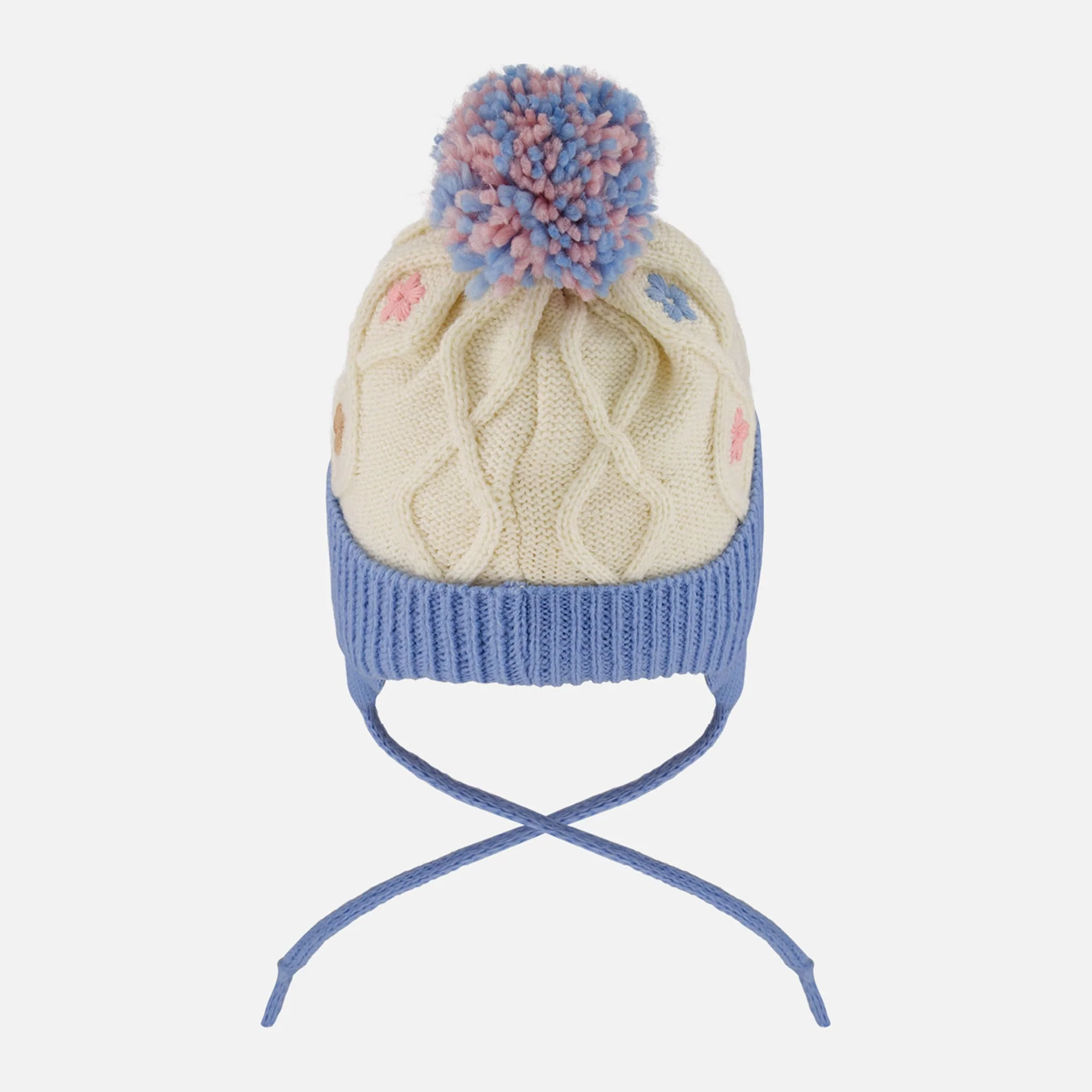 Tuque Tricot Fleurs 6-24mois - Image 2