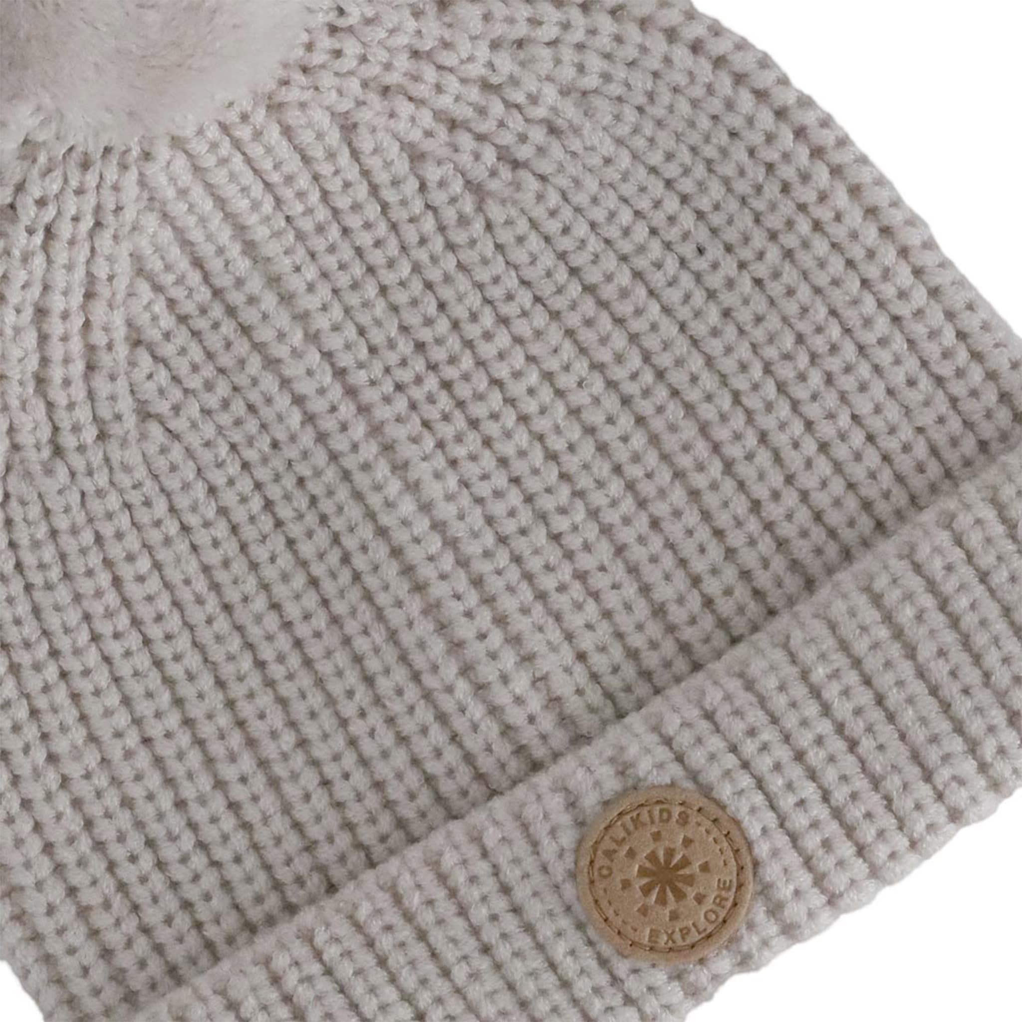 Tuque Tricot Pompon 0-9mois - Image 2