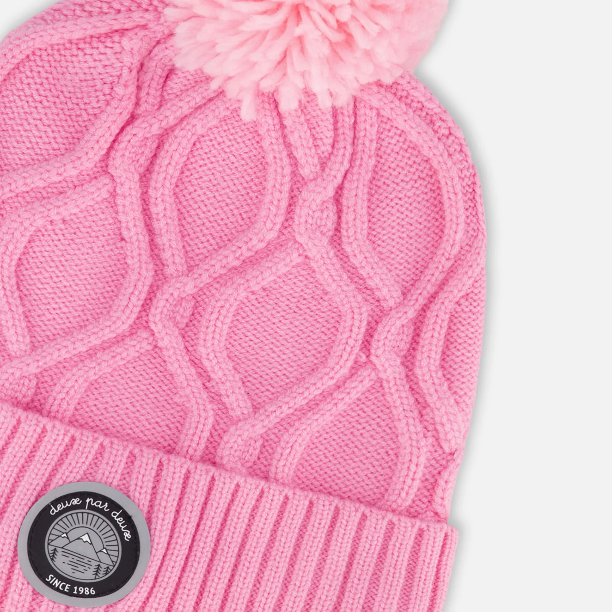 Tuque Tricot Rose 2-14ans - Image 4
