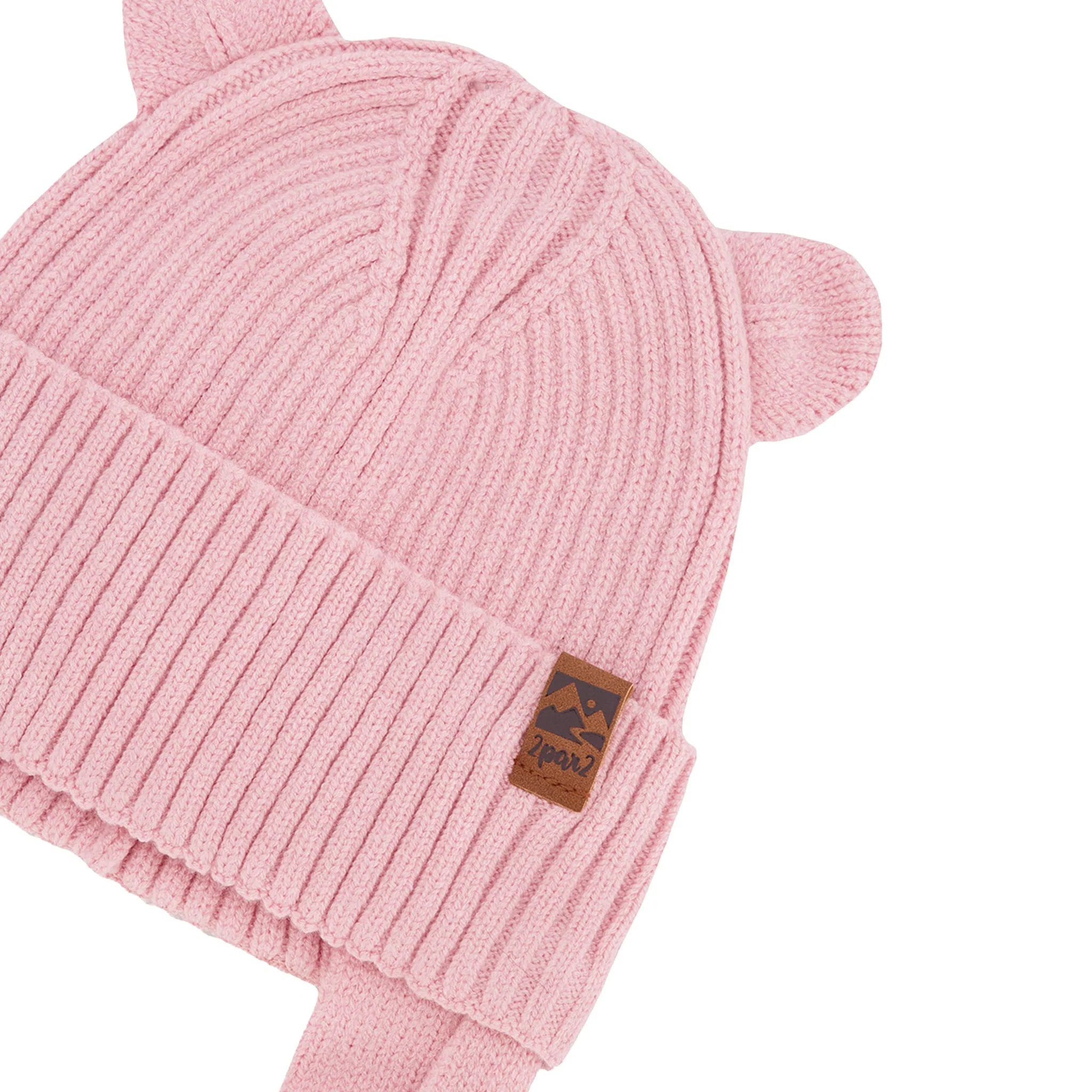 Tuque Tricot Rose 6-24mois - Image 4