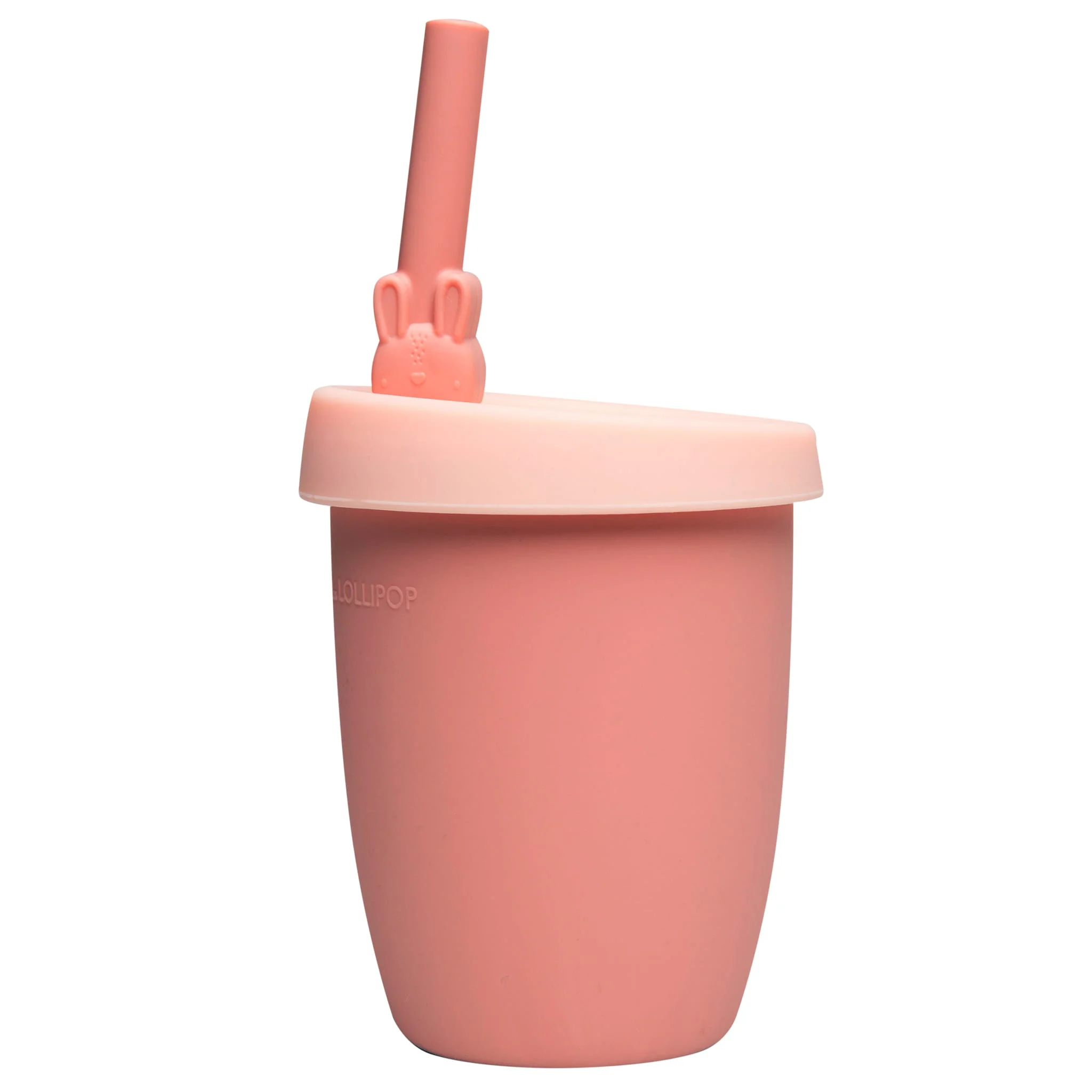 Gobelet en Silicone avec Couvercle et Paille - Lapin - Image 3