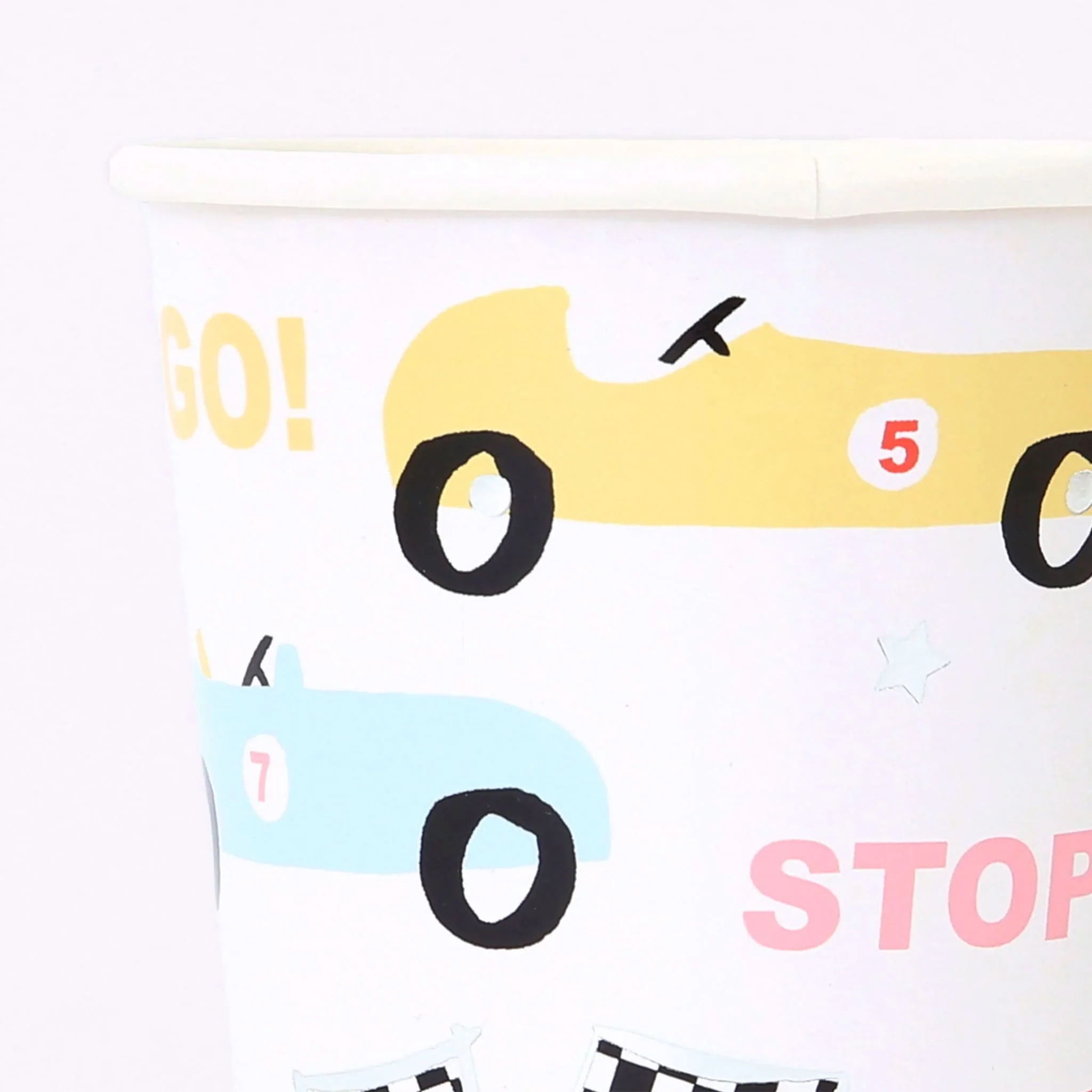 Verres de Carton (8) - Auto Course Retro - Image 3