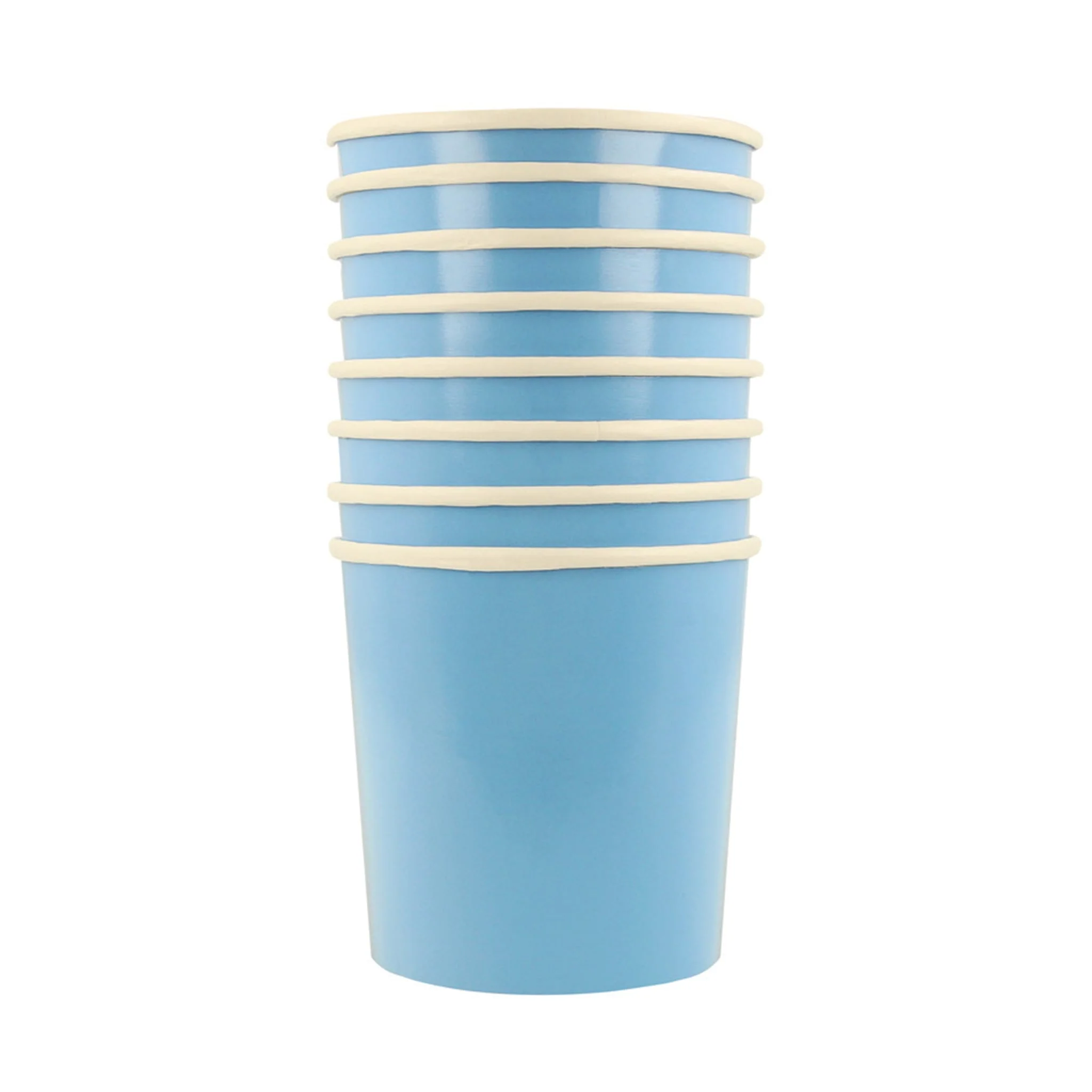 Verres en Carton (8) - Bleu Icônes - Image 2