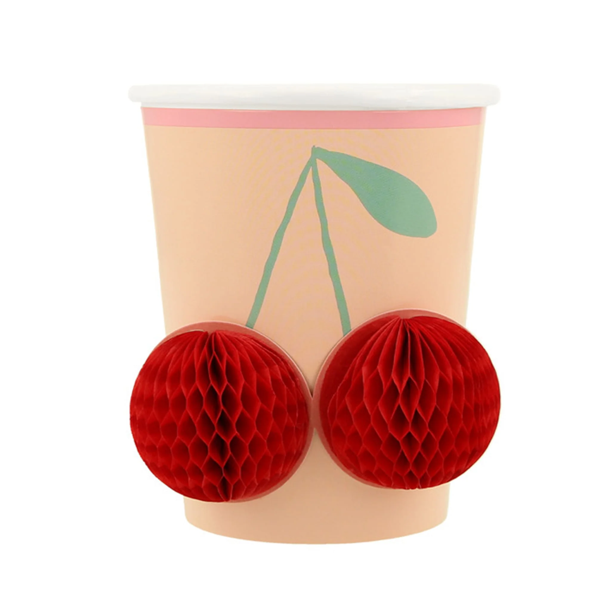Verres de Carton Motifs Assortis Fleurs IcĂ´nes (8) - Image 3