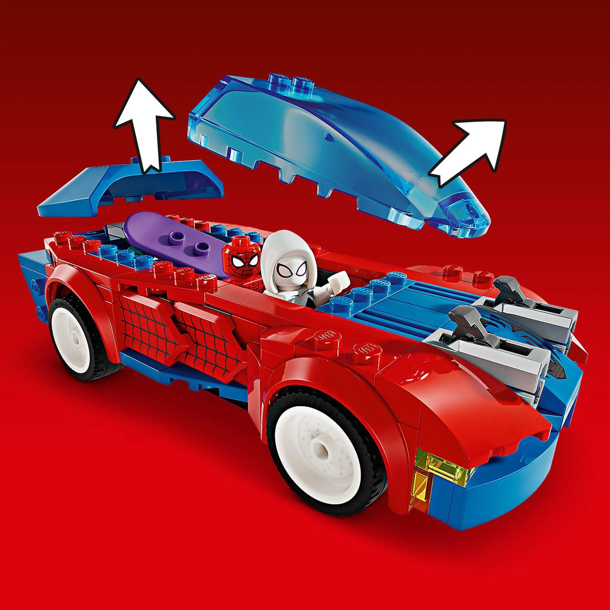LEGO® Marvel La voiture de course de Spider-Man et le Bouffon vert venomisé - Image 7